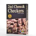 Playfun 2-In-1 Chess And Checkers Game