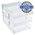 Alfax 2105 Letter Tray 3 Tier A4 Clear