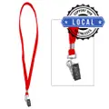 Alfax 112 Lanyard With Metal Clip Red