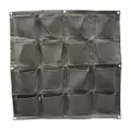Bloombagz Grey Wall Fabric Planter-16 Pocket (90 X 90Cm)