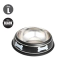 Nunbell 26Cm Pet Steel Bowl - Black