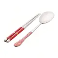 Vesta Stainless Steel Deco Chopsticks Spoon W Case 19.5Cm (R)