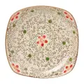 Ciya Red Blossom 8.5 Inch Porcelain Square Dish