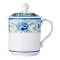 Cheng'S Porcelain Mug With Cover 3.4 (Blue Flowers)
