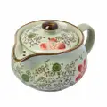 Ciya Red Blossom 7 Oz Porcelain Strainer Teapot