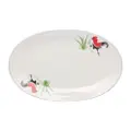 Ciya Rooster 12 Porcelain Oval Dish