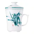 Vesta Oriental Orchid 8.5 Oz Mug With Cover And Strainer
