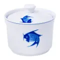 Ciya Blue Carp 4 Inch Porcelain Pot