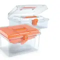 Prosperplast Nuf High Transparent Box (2 In 1) Orange