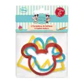 Disney Genuine Mickey Set Of 3 Cookie Cutters