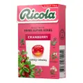 Ricola Natural Relief Swiss Herb Lozenges - Cranberry (No Sugar)