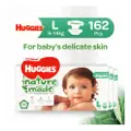 Huggies Baby Platinum Naturemade Tape Diapers - L (9-14Kg)