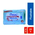 Pureen Baby Wipes 2X25'S - Flushable