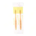 Nordics Kids Bamboo Toothbrush With Yellow Bristles Twin Pack