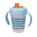 The First Years Stackable 7Oz Soft Spout Trainer Cup-Blue Pattern