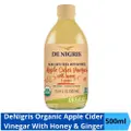 De Nigris Organic Applecider Vinegar W Mother Honey & Ginger