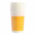 Procos 200Cc Decorata Yellow Plastic Cups