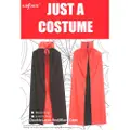 Partyforte Halloween Double Layer Red & Black Cape-Collar 80C