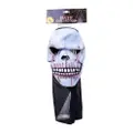 Partyforte Halloween Caped Skull Latex Mask