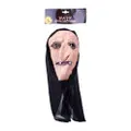 Partyforte Halloween Caped Crooked Nose Witch Latex Mask