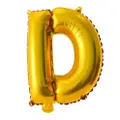 Partyforte Alphabet Balloon - D Gold (40 Inch)