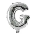 Partyforte Alphabet Balloon - G Silver (16 Inch)