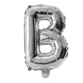 Partyforte Alphabet Balloon - B Silver (16 Inch)