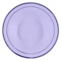 Partyforte Disposable Plastic Tableware Bowl - Silver Trim