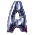 Partyforte Alphabet Balloon - A Silver (40 Inch)