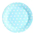 Partyforte Blue Polka Dot 20Cm Paper Plates