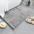 Sweet Home Microfibre Floor Mat Soft Bath Rug S(42X58Cm)-Grey