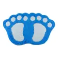 Sweet Home Foot-Shaped Anti-Slip Floor Mat - Blue