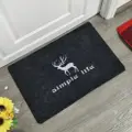 Sweet Home Embroidered Anti-Slip Door Floor Mat - Wapiti