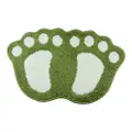 Sweet Home Foot-Shaped Anti-Slip Floor Mat - Green