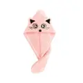 Sweet Home Thickened Lovely Cat Hair Drying Cap-Pink