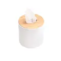 Lovihome Tissuepaper Roll Holder Cover Plastic - White Round