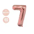 Houze 40 (Inch) Number Foil Balloon - #7 Rose Gold