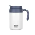 555 Stainless Steel Vacuum Thermal Office Mug (White)