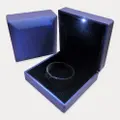 Millionparcel Jewelry Led Rubber Bracelet Box - Sapphire Blue