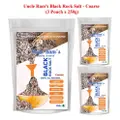 Uncle Ram'S Black Rock Salt - Coarse (3 Pouch Bundle)