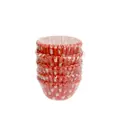 Best Choice Red Dotted Mini Baking Cup Liners