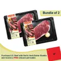 Hego Us Beef Striploin With Garlic Herb Butter Bundle Of 2