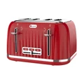 Odette Jukebox Series 4-Slice Bread Toaster (Red)