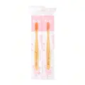 Nordics Kids Bamboo Toothbrush With Pink Bristles Twin Pack