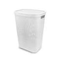 Houze 60L Polka Dots Tall Laundry Basket - White