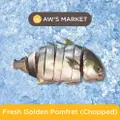 Aw'S Market Fresh Golden Pomfret (Chopped)
