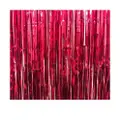 Vip Party Backdrop Tinsel Curtain Red