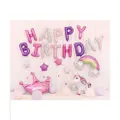 Vip Party Foil Balloon Set (Happy Birthday) - Princess Theme