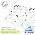 Mothernest Baby Fitted Sheet 100% Cotton - Ocean (13070)
