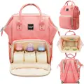Toddlerfinest Diaper Bag - Waterproof Travel Backpack (Pink)